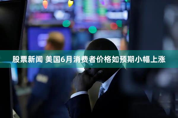 股票新闻 美国6月消费者价格如预期小幅上涨